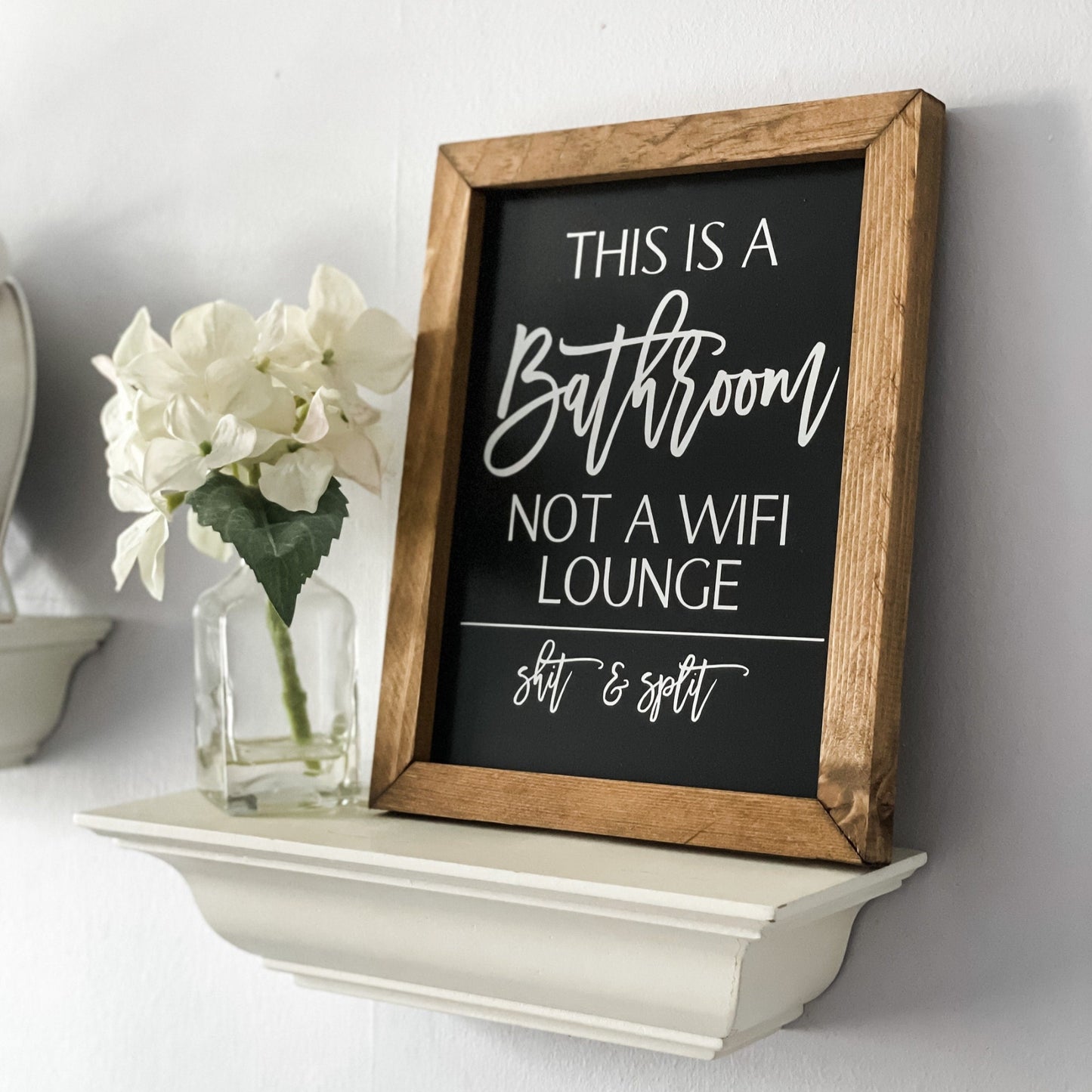 Bathroom wall decor.