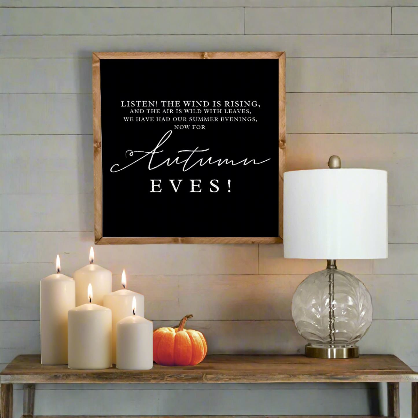 Autumn Eves sign. A fall wall decor statement piece.