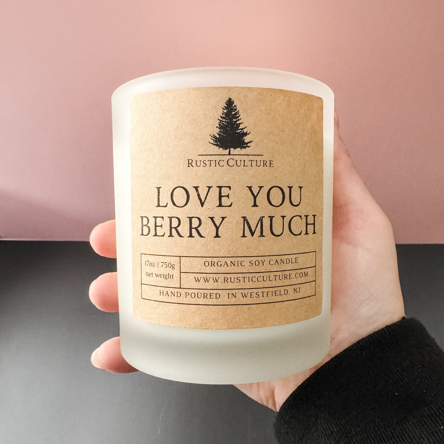 Love You Berry Much Candle