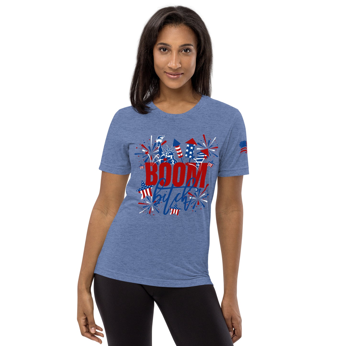 Boom Bitch Red, White and Blue Patriotic T-Shirt