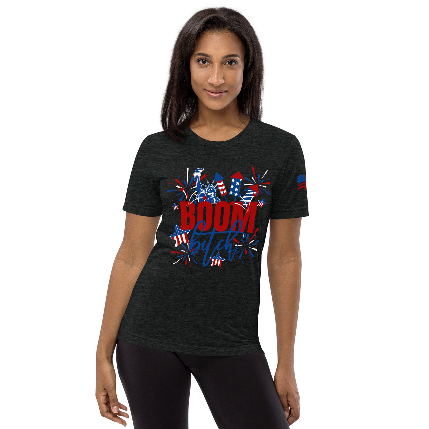 Boom Bitch Red, White and Blue Patriotic T-Shirt