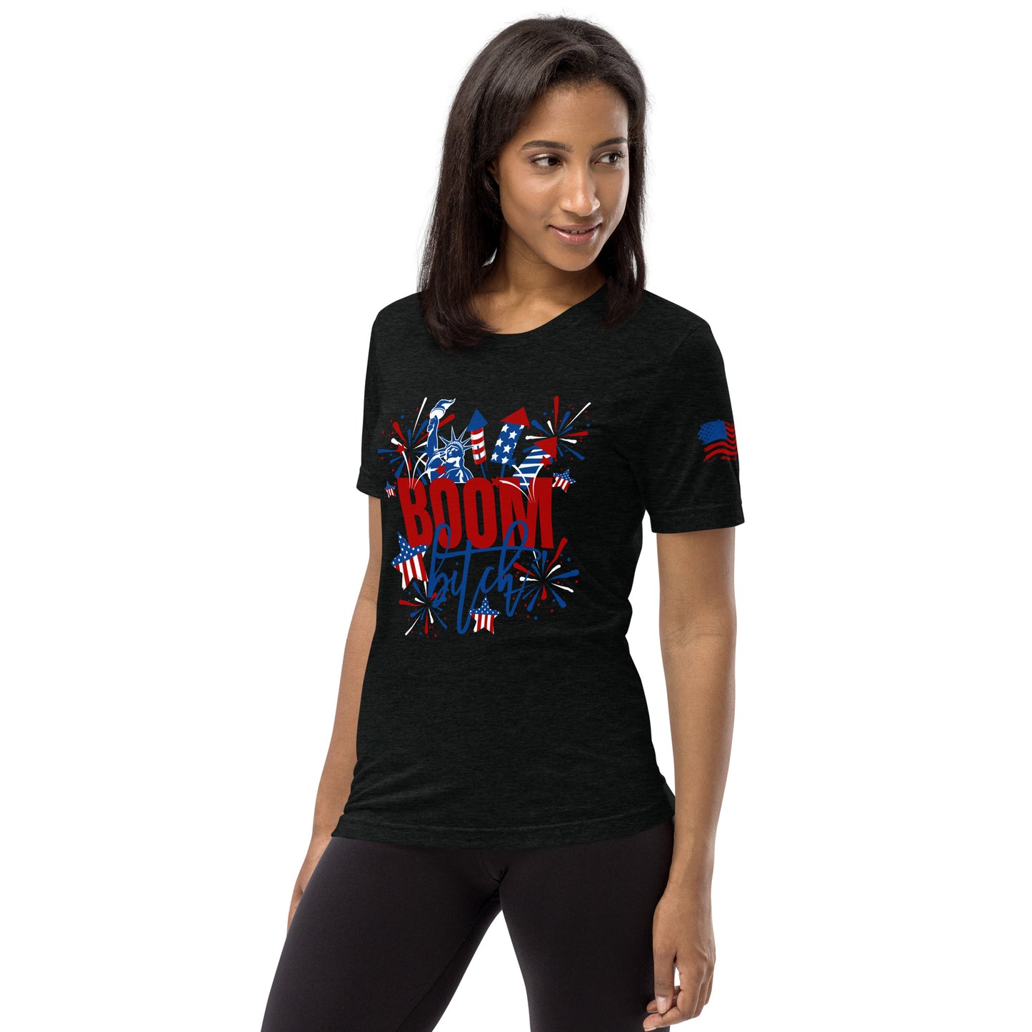 Boom Bitch Red, White and Blue Patriotic T-Shirt